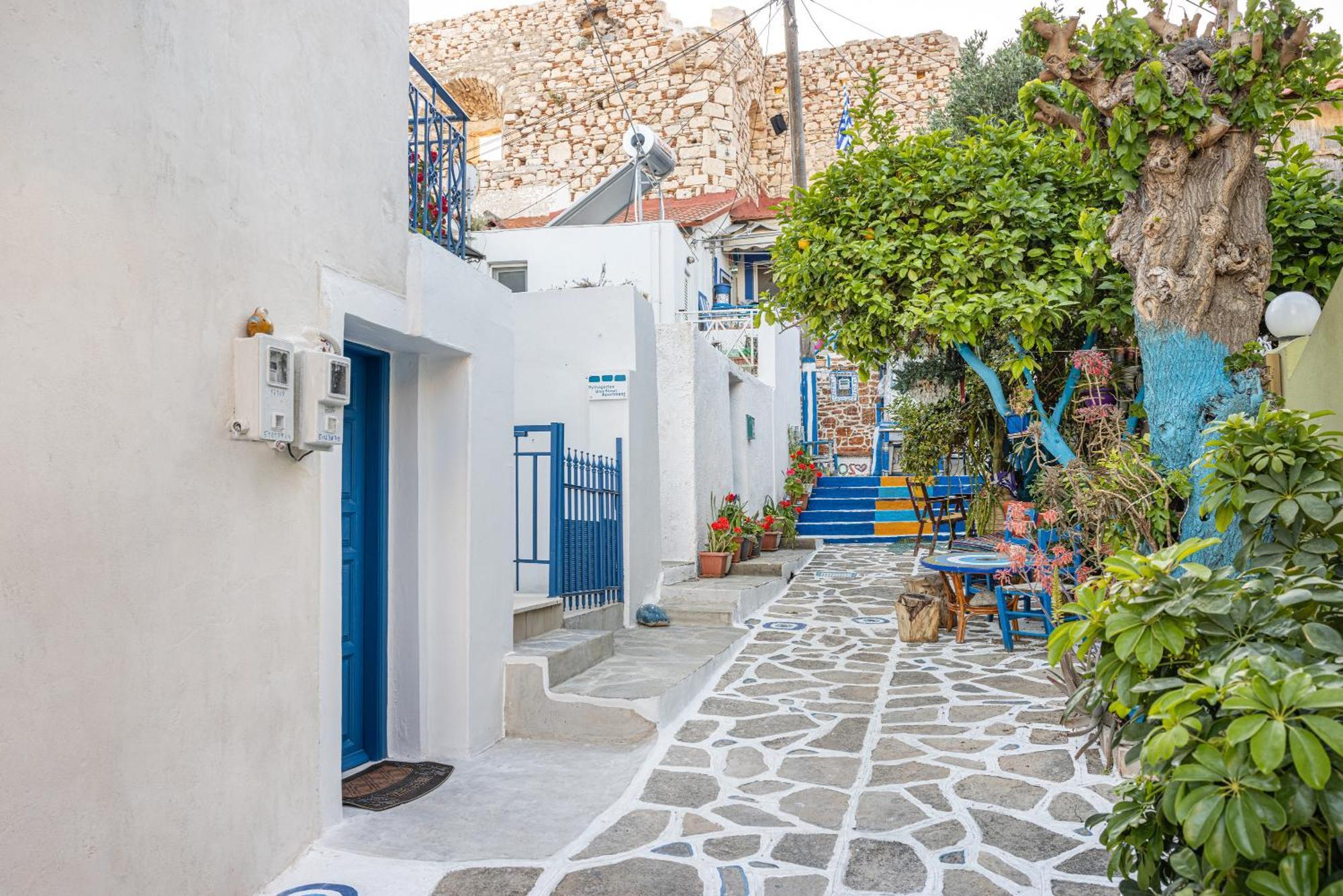 Pythagorio Blue Street Apartment With Balcony Extérieur photo